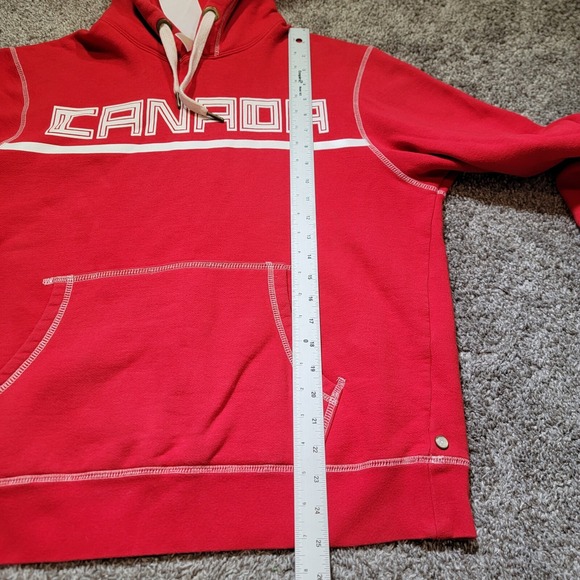 Mens Medium Canadian Olympic Team Red Hoodie Sweatshirt 2006 2008‎ Canada HBC - Picture 9 of 9